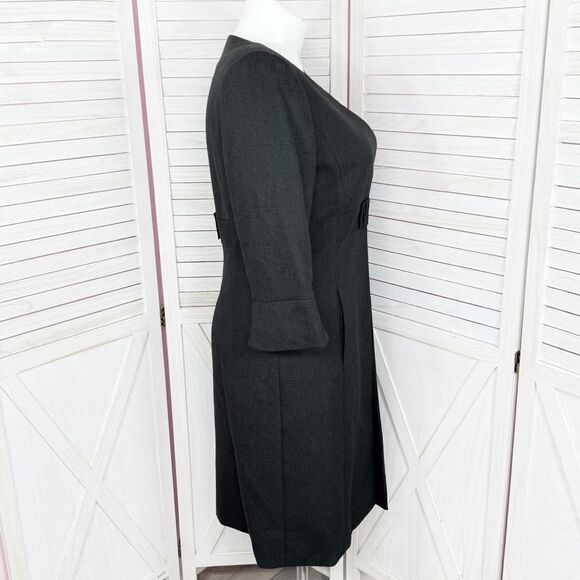 Isabella DeMarco Woven Duster Topper Blazer Jacket Black 10 - Picture 3 of 14